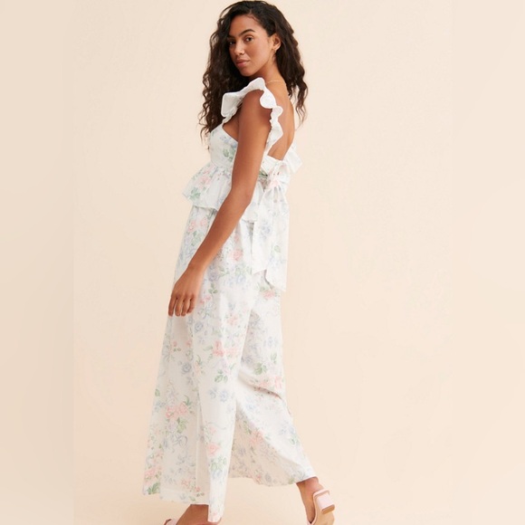 SELKIE x Anthropologie Weekender Wide-Leg Jumpsuit, EUC, Size L - Picture 3 of 8